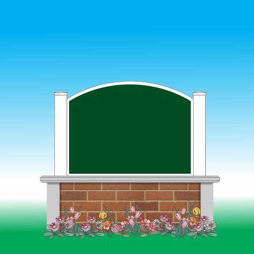 Simulated Brick Monument Base" border=